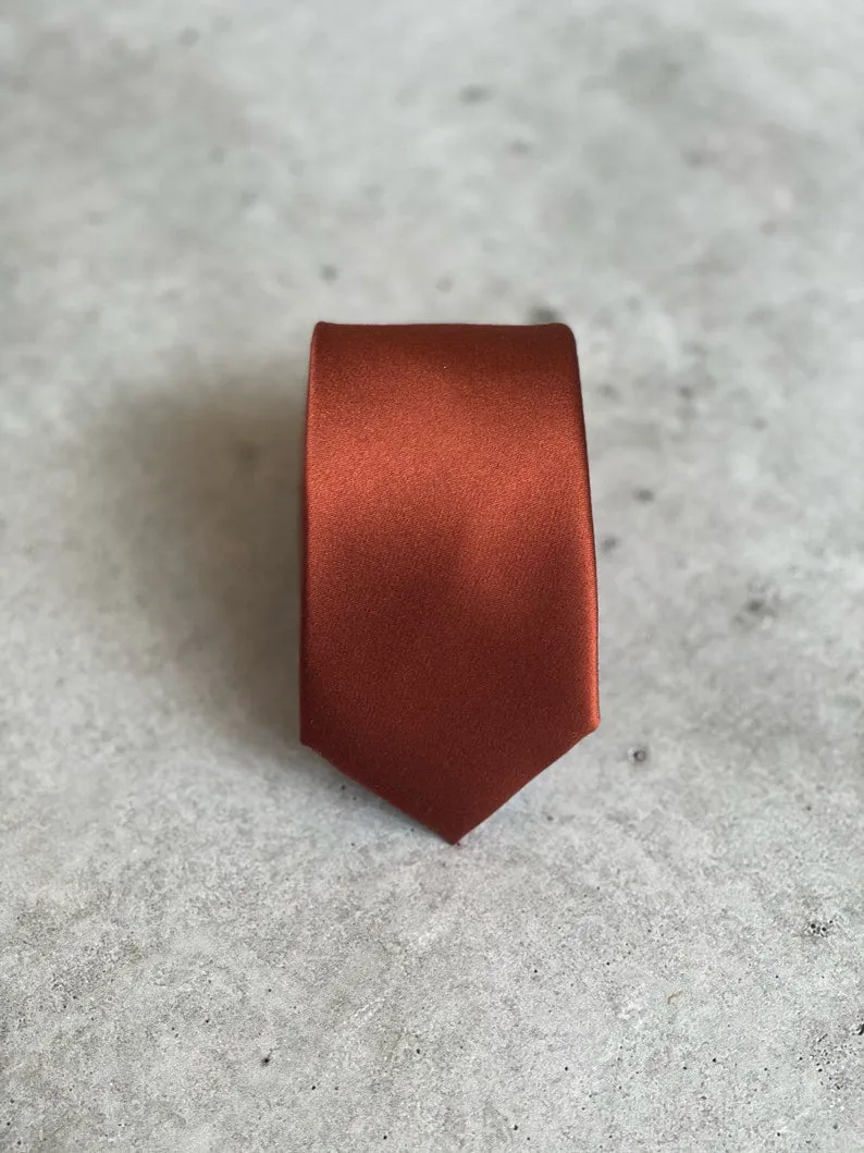 Bronze Silk Pocket Square