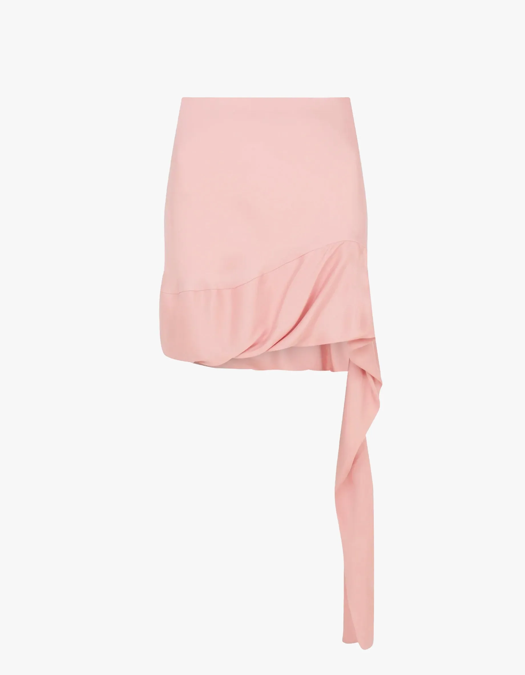 Bubble Hem Mini Skirt - Pink