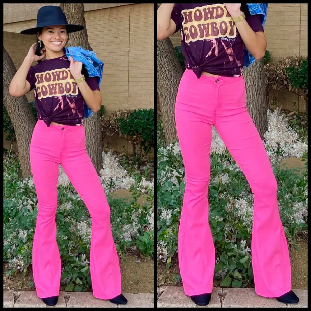 Bubble Yum Pink Bell Bottoms