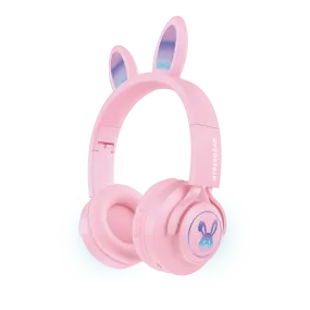 Bunny Tracks Wireless Light-Up Headphones | Pink