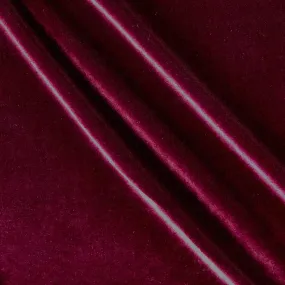 Burgundy Stretch Velvet Spandex Fabric