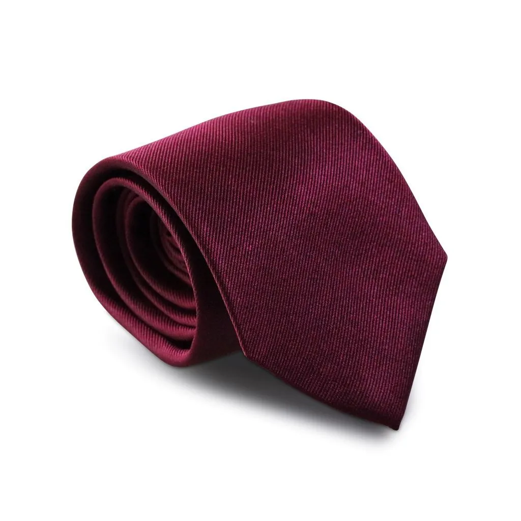 Burgundy Wine Skinny Silk Neck Tie