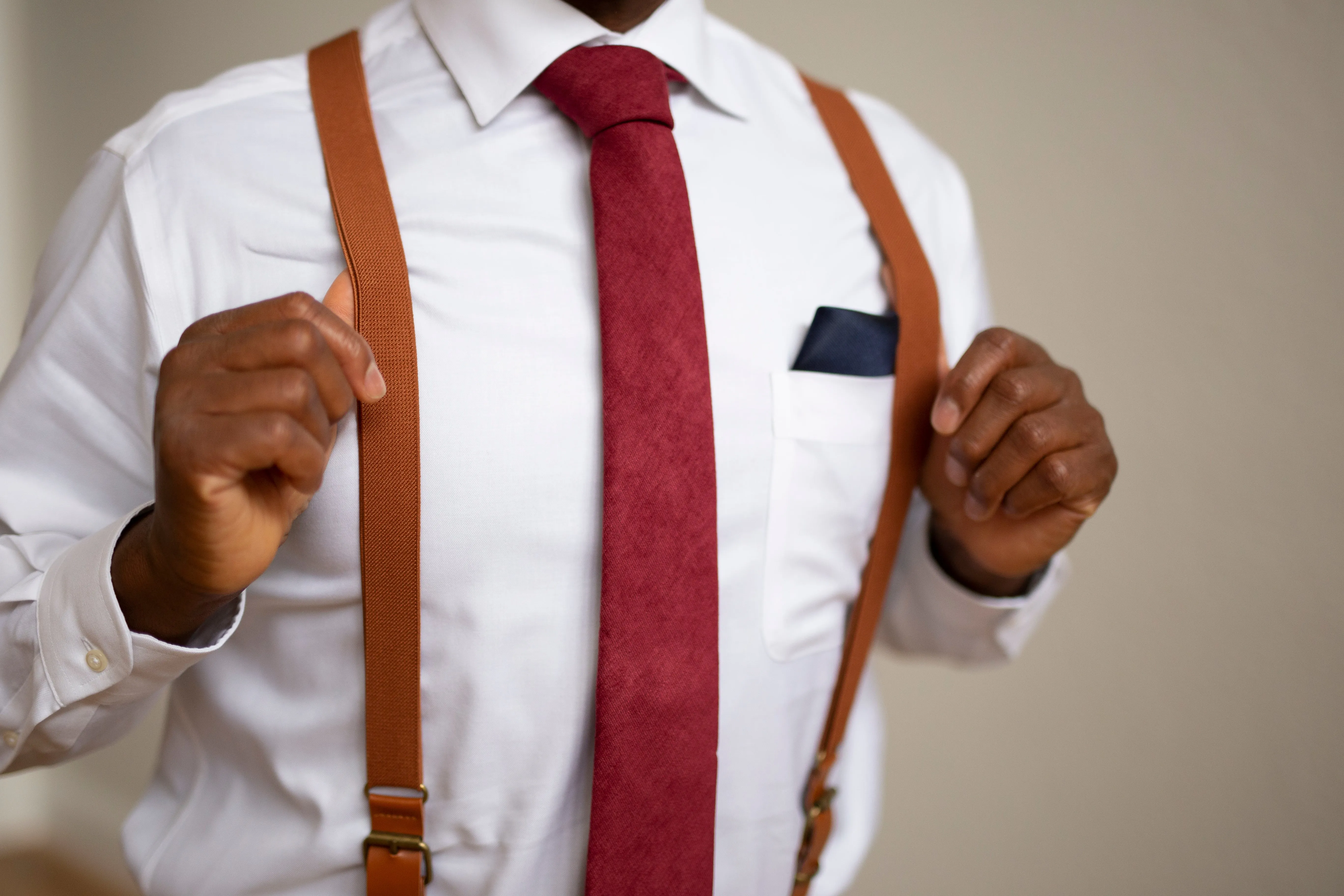 Burgundy Wine Skinny Silk Neck Tie