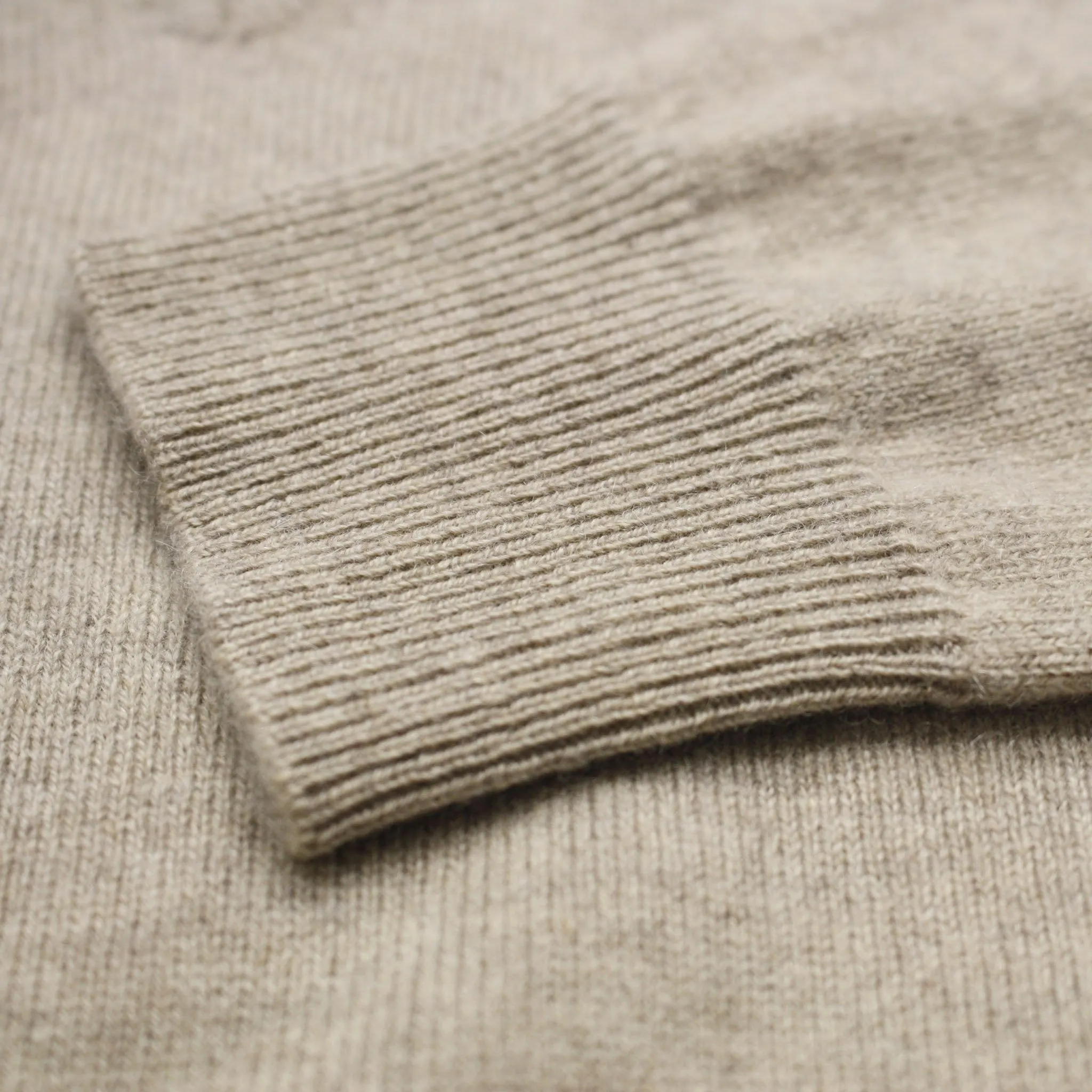 Camel Cashmere Crew Neck Sweater