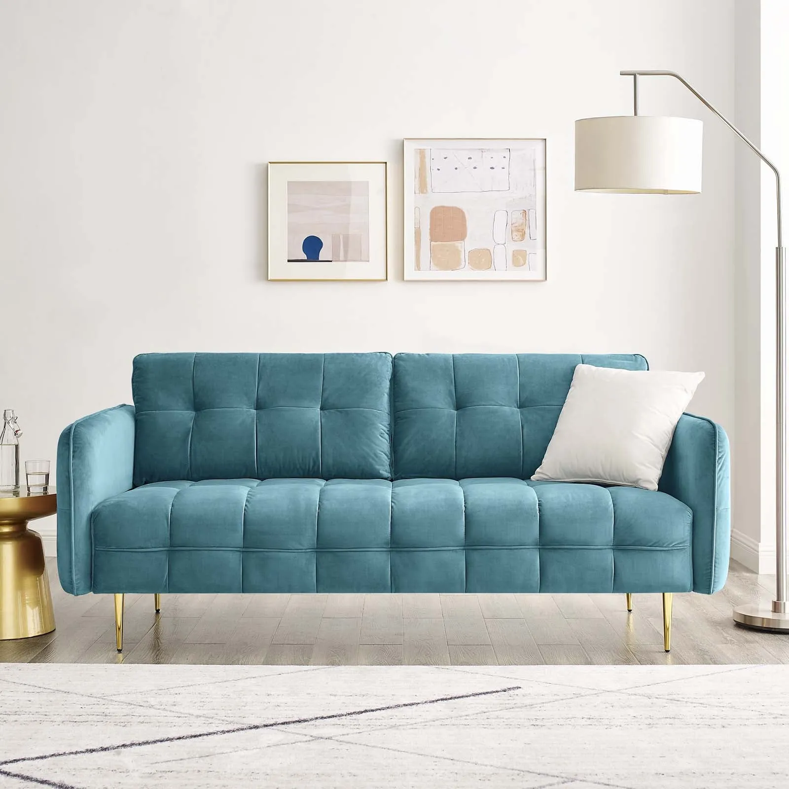 Cameron Tufted Performance Velvet Sofa by Modway