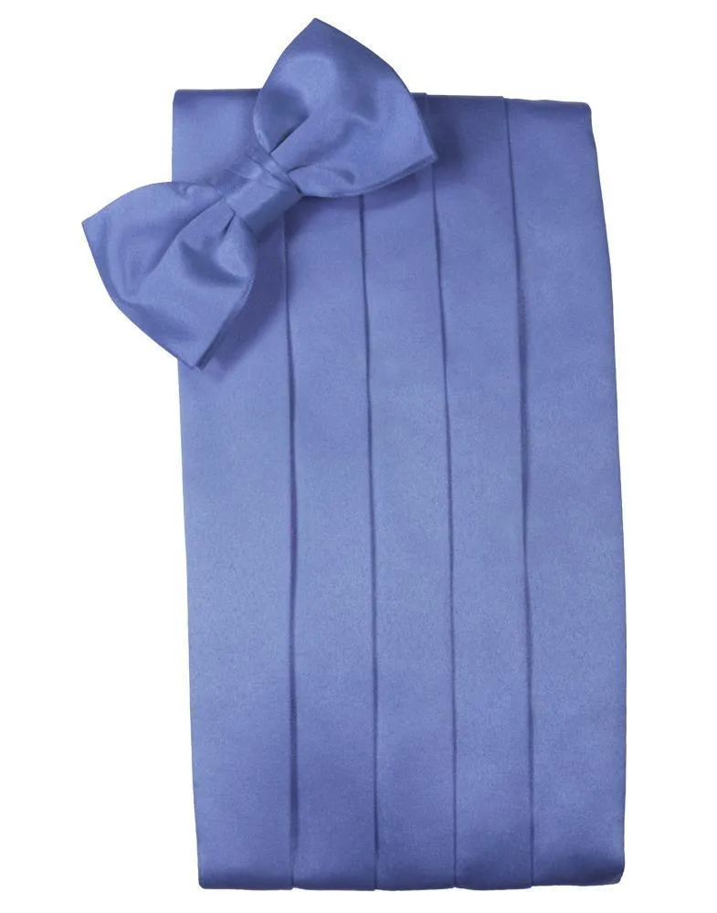 Cornflower Luxury Satin Cummerbund