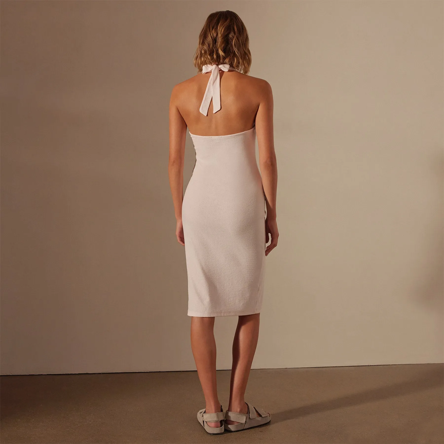 Cotton Terry Halter Dress - Zephyr