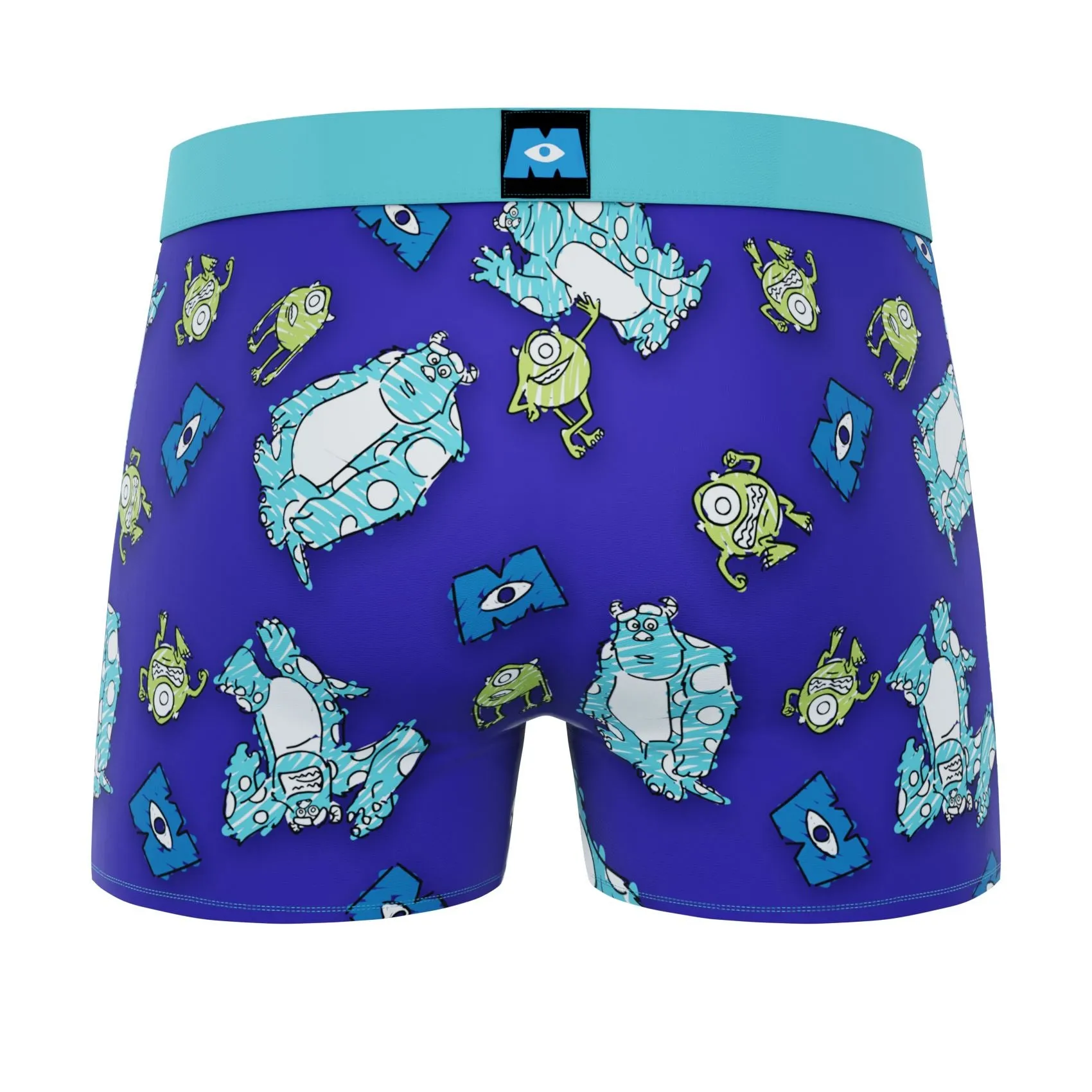 CRAZYBOXER Disney Monsters Doodle Men's Boxer Briefs (2 Pack)