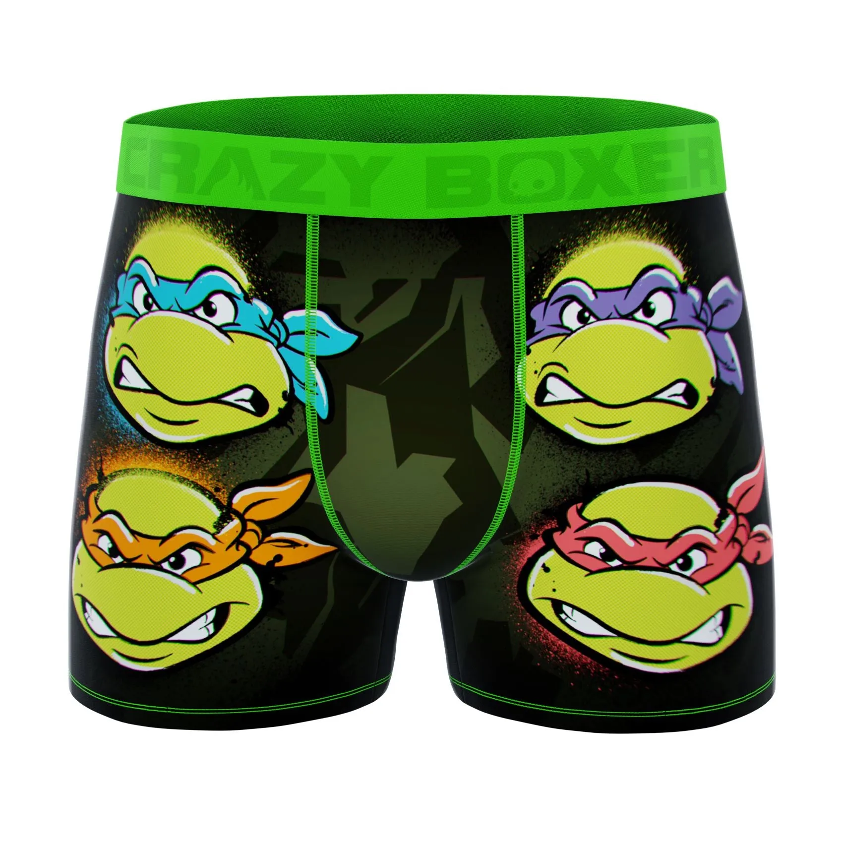 CRAZYBOXER Ninja Turtles Cowabunga Men's Boxer Briefs (3 pack)