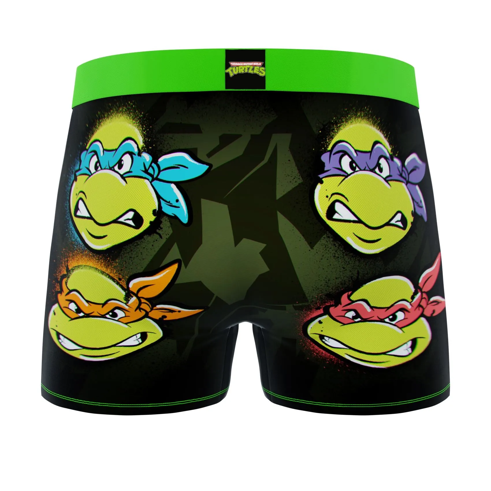 CRAZYBOXER Ninja Turtles Cowabunga Men's Boxer Briefs (3 pack)