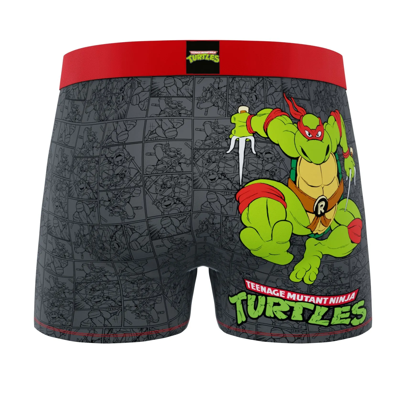 CRAZYBOXER Ninja Turtles Raphael Men's Boxer Briefs (Creative Packaging)