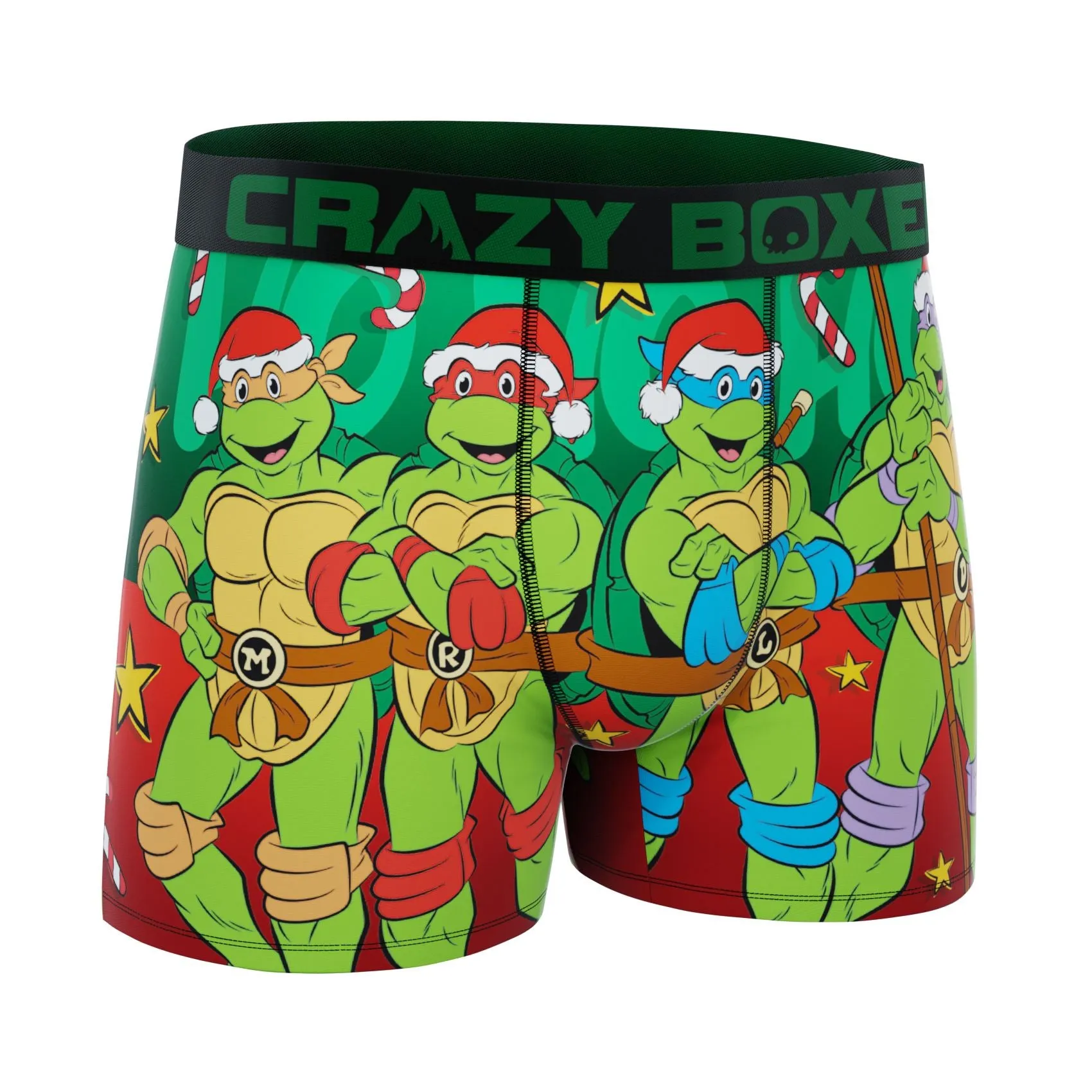 CRAZYBOXER Ninja Turtles Santa Men's Boxer Briefs