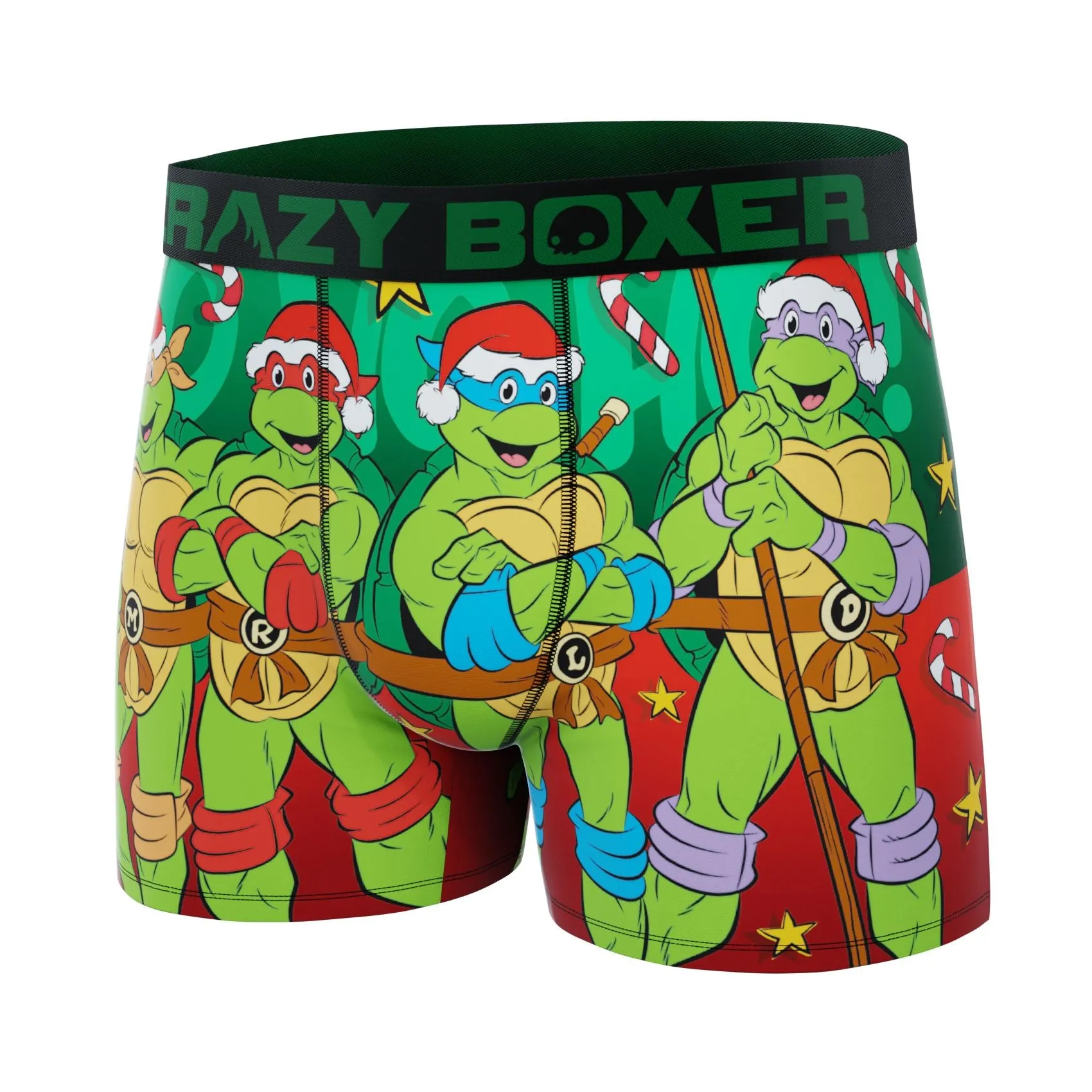 CRAZYBOXER Ninja Turtles Santa Men's Boxer Briefs