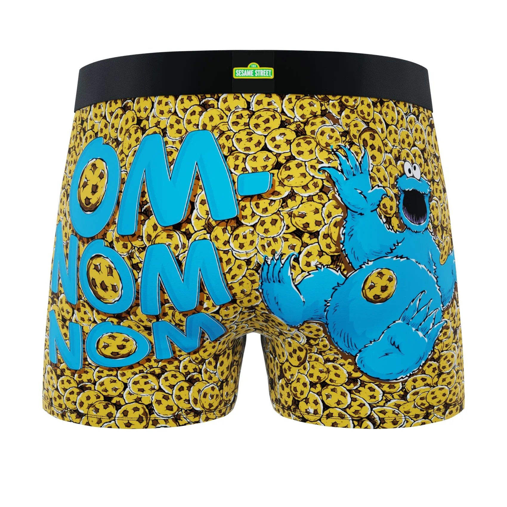 CRAZYBOXER Sesame Street Cookie Monster Men's Boxer Briefs