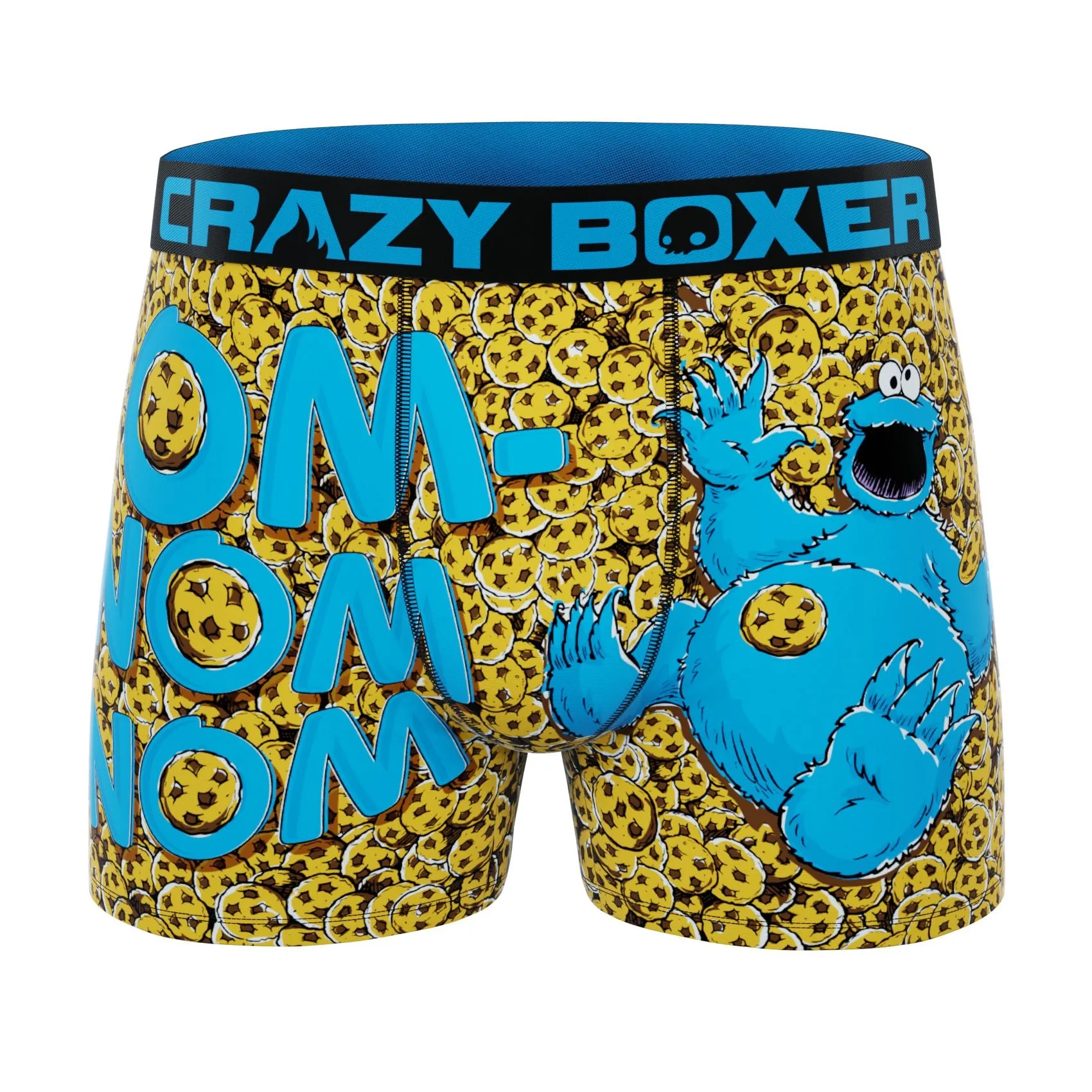 CRAZYBOXER Sesame Street Cookie Monster Men's Boxer Briefs