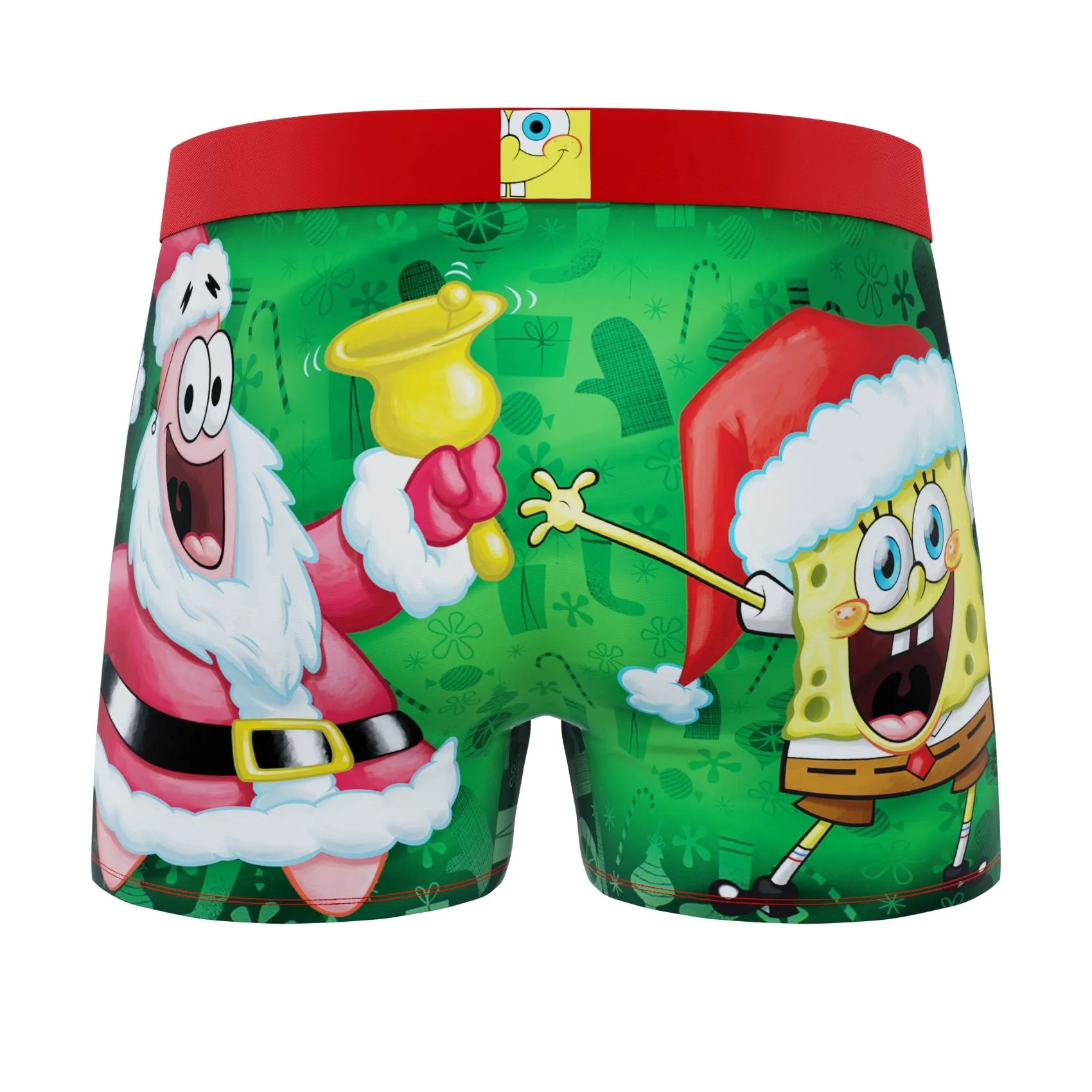 CRAZYBOXER SpongeBob Santa Claus Men's Boxer Briefs