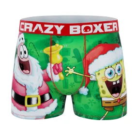 CRAZYBOXER SpongeBob Santa Claus Men's Boxer Briefs