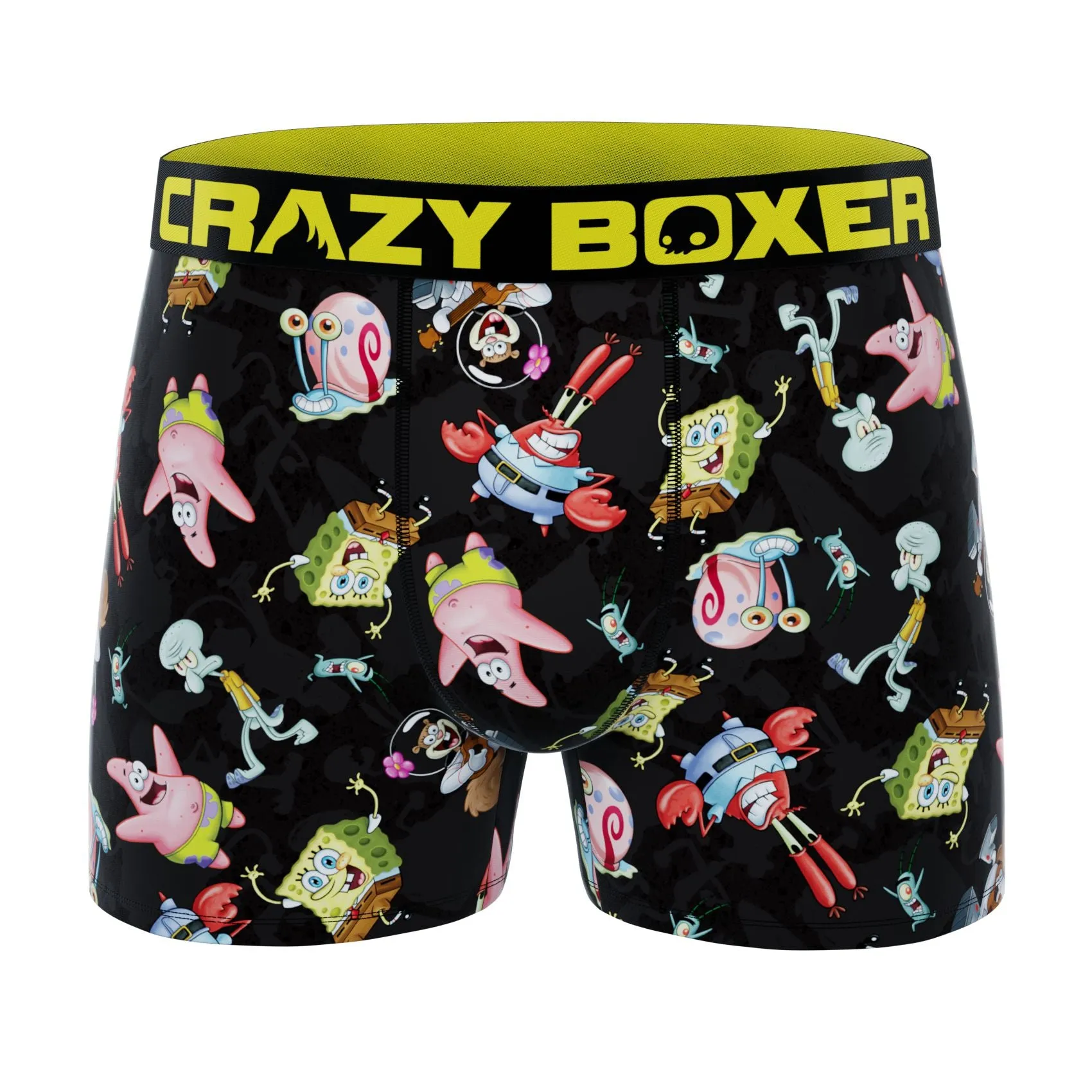 CRAZYBOXER SpongeBob Yellow Men's Boxer Briefs (Pack 3)