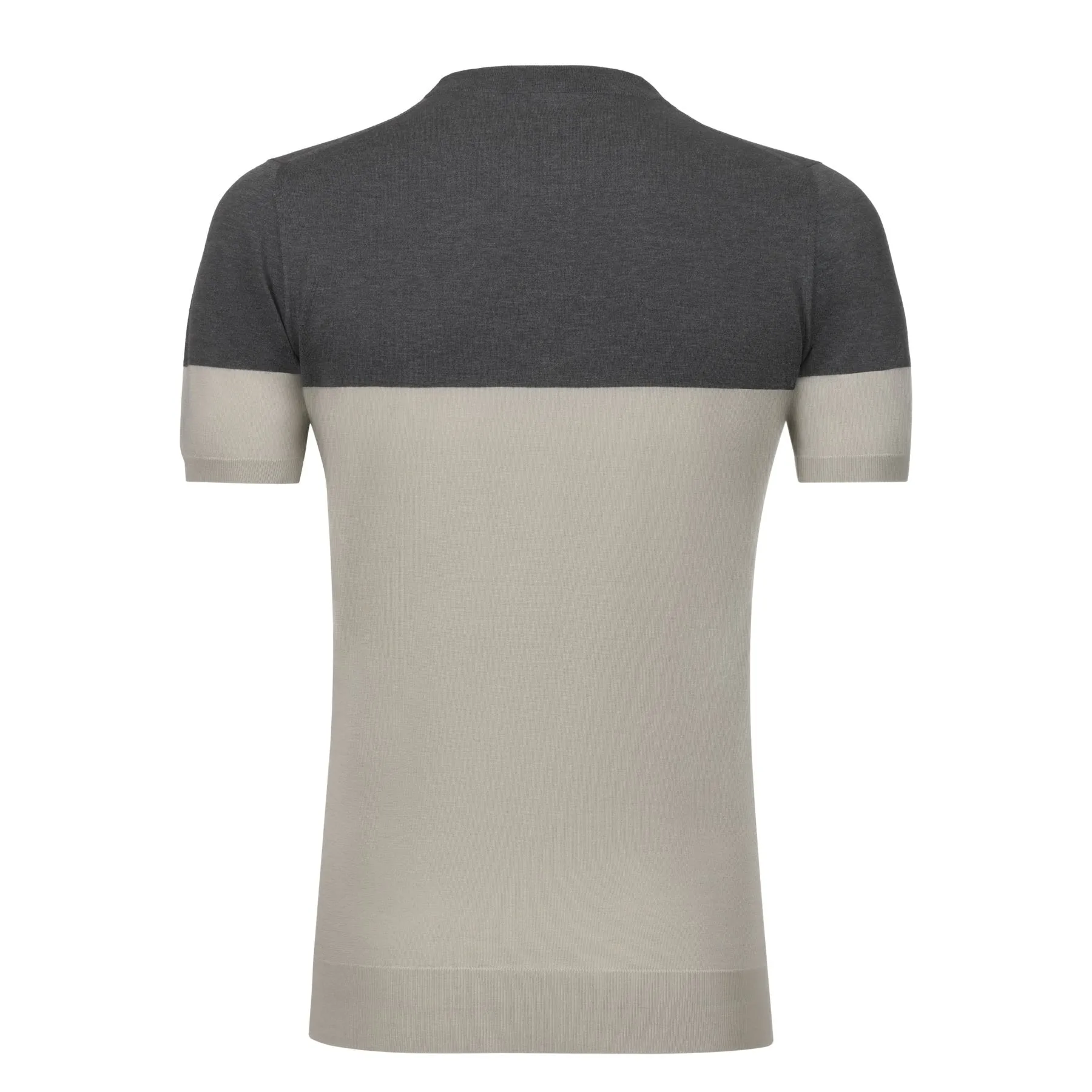 Crew-Neck Jersey T-Shirt in Grey