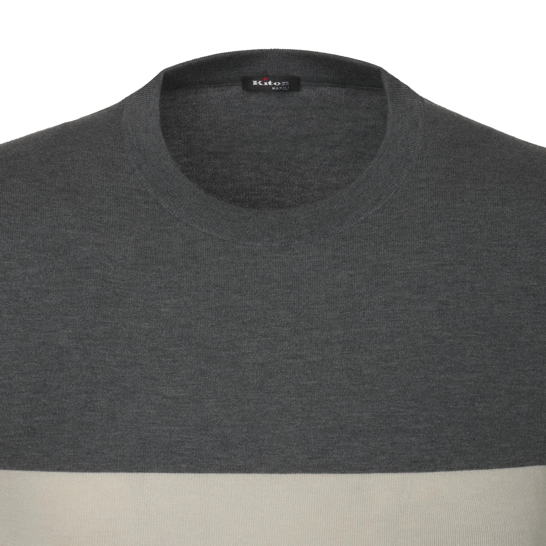 Crew-Neck Jersey T-Shirt in Grey