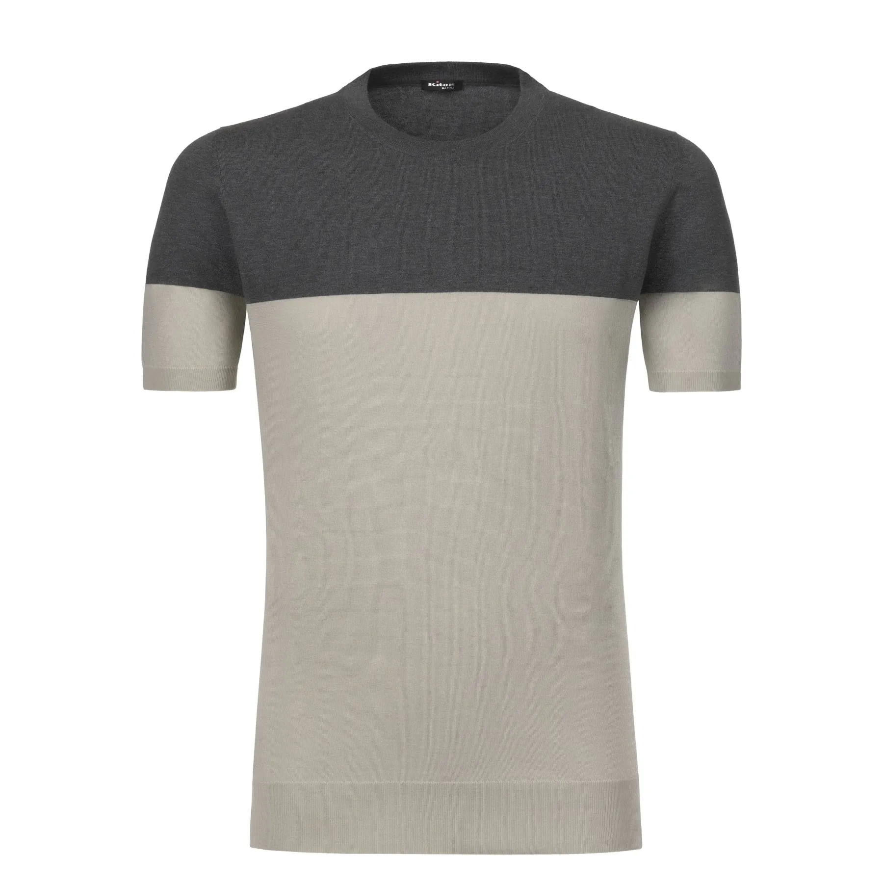 Crew-Neck Jersey T-Shirt in Grey