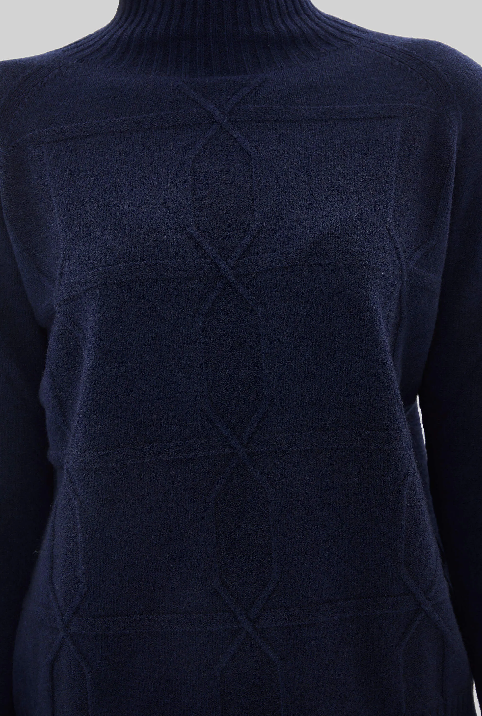 Cross Diamond Knit Navy