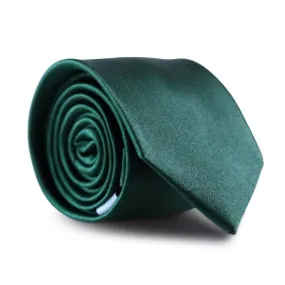 Dark Emerald Green Skinny Silk Neck Tie