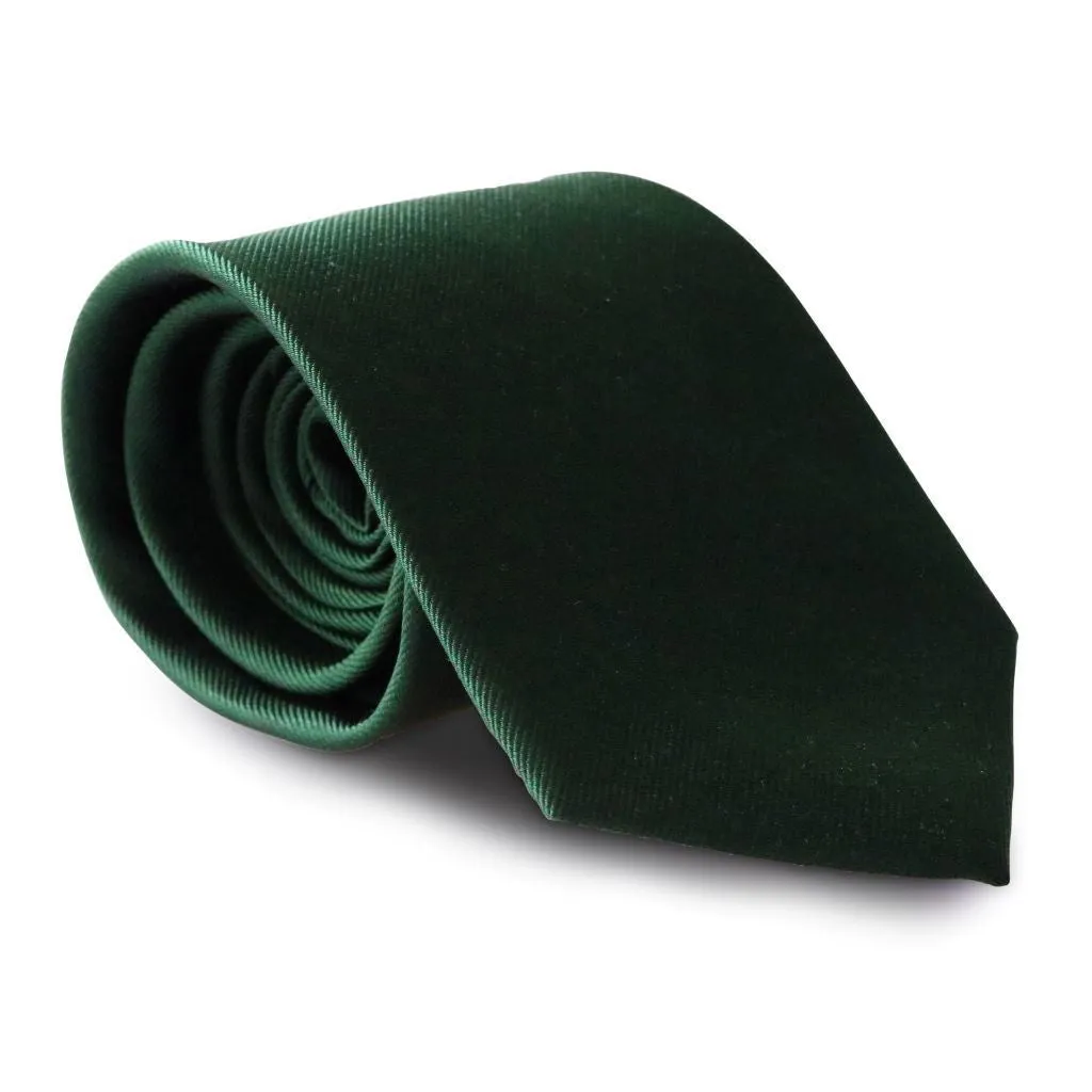 Dark Emerald Green Skinny Silk Neck Tie