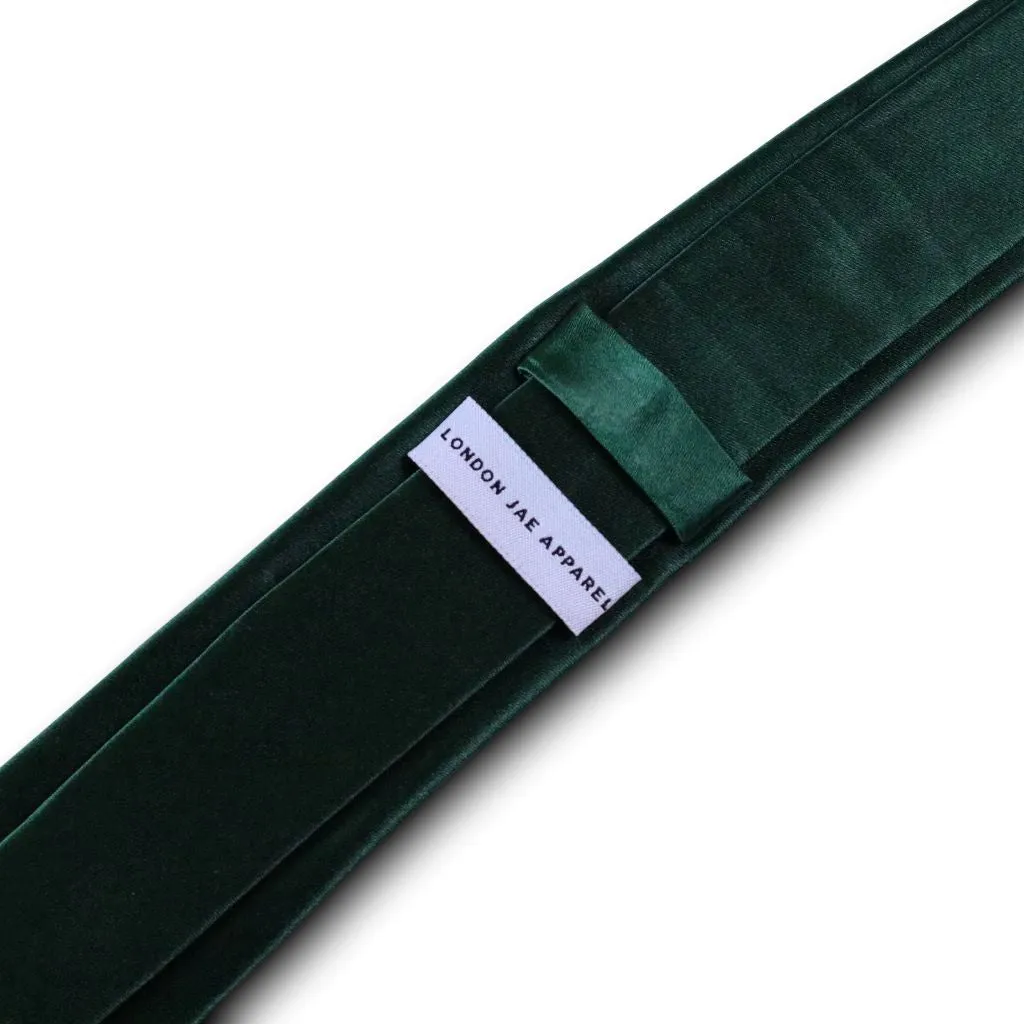 Dark Emerald Green XL Silk Neck Tie