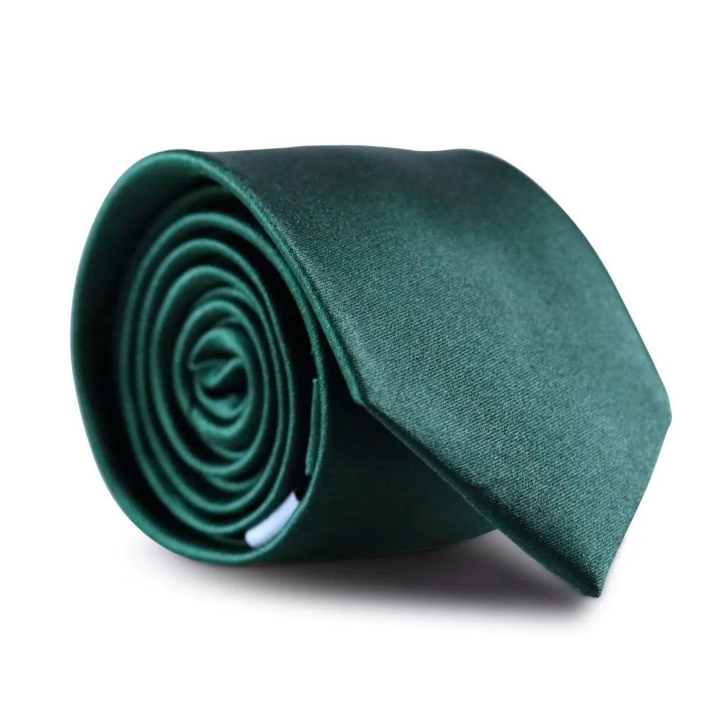 Dark Emerald Green XL Silk Neck Tie