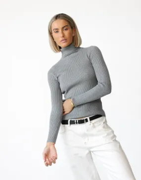 Davison Long Sleeve Top (Grey)