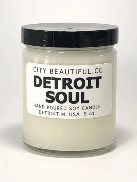 Detroit Soul - Hand Poured Soy Candle by City Beautiful . Co - 9oz.