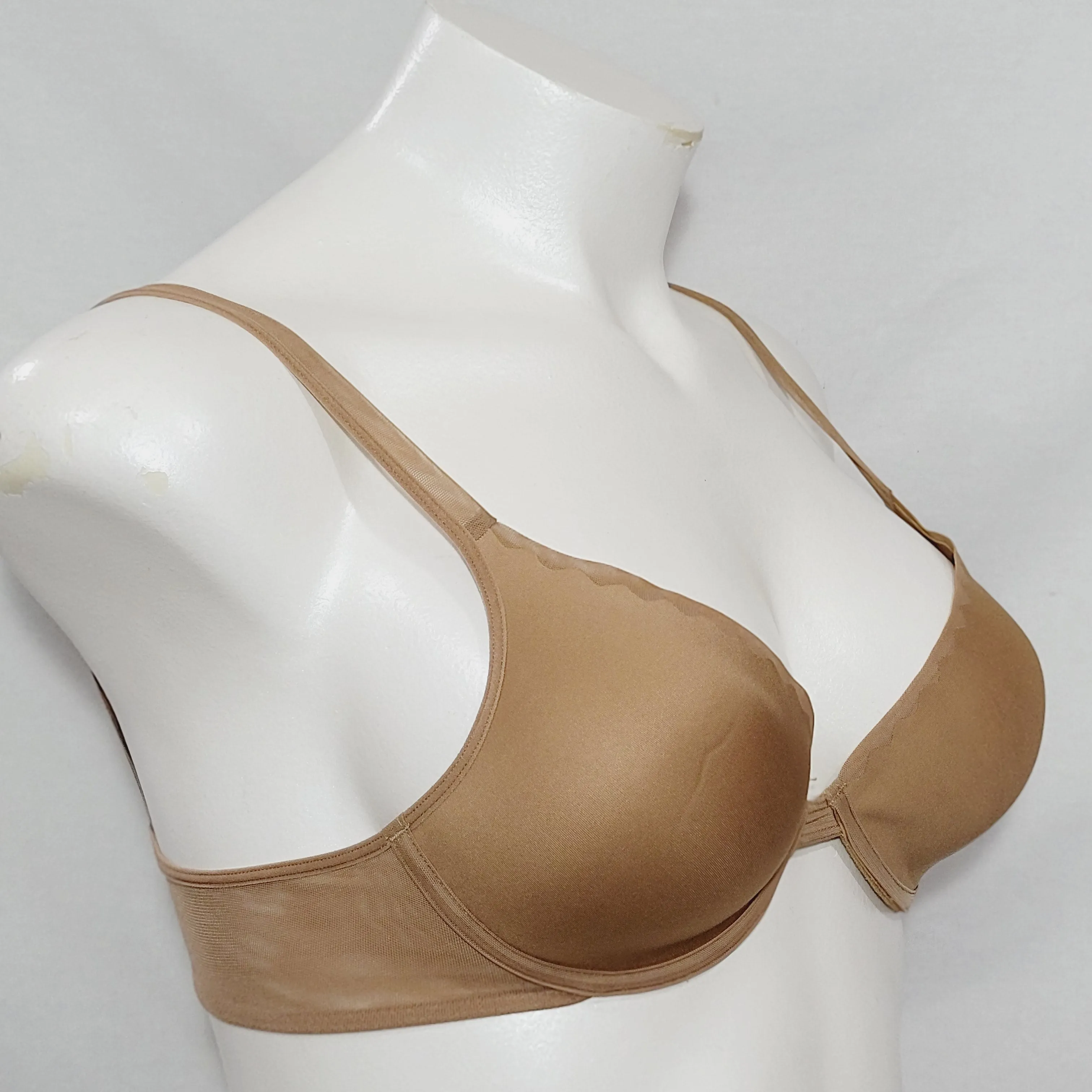 DKNY 453572 Mesh Fusion Contour Underwire Bra 36C Pecan