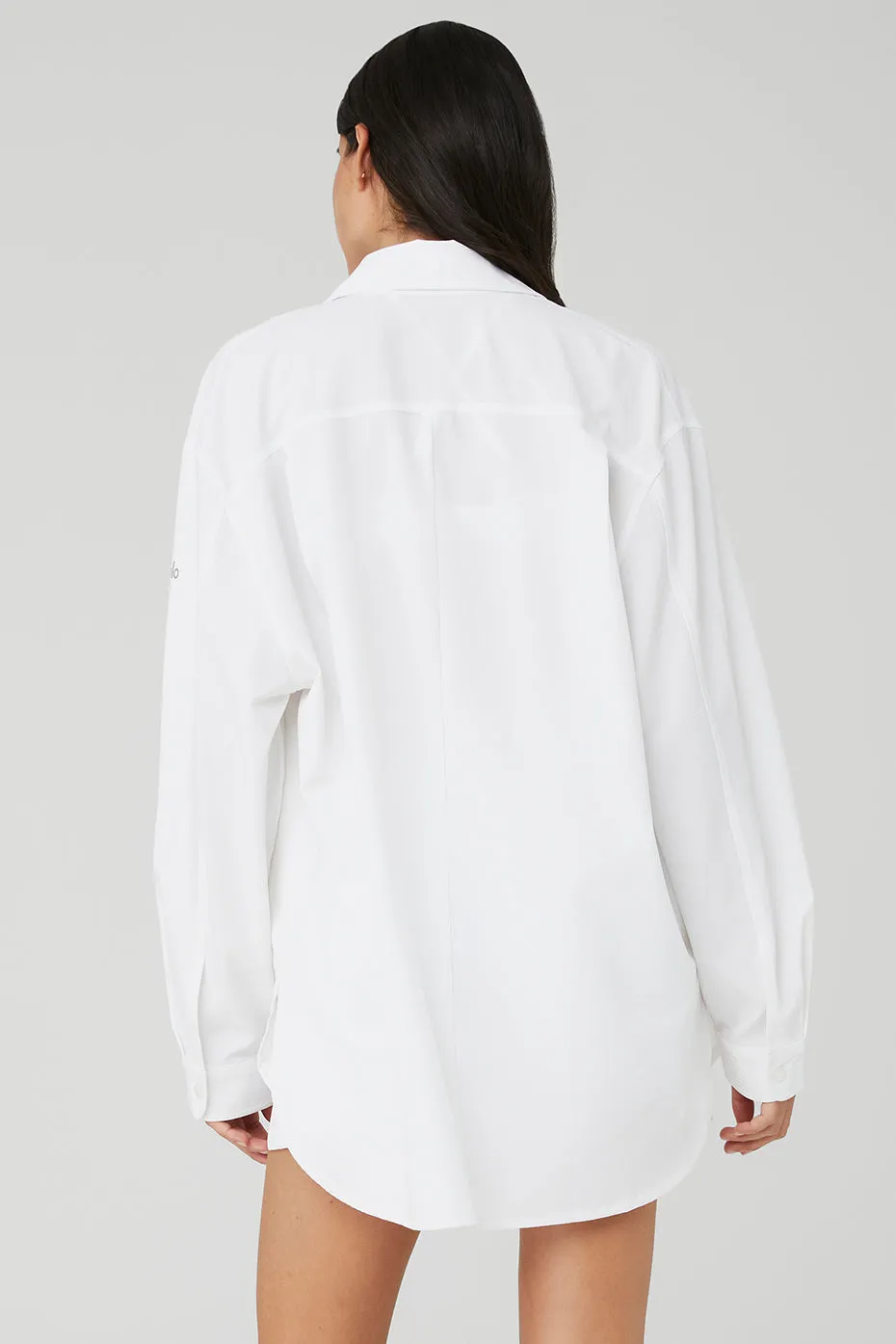 Dreamscape Button Down Long Sleeve - White