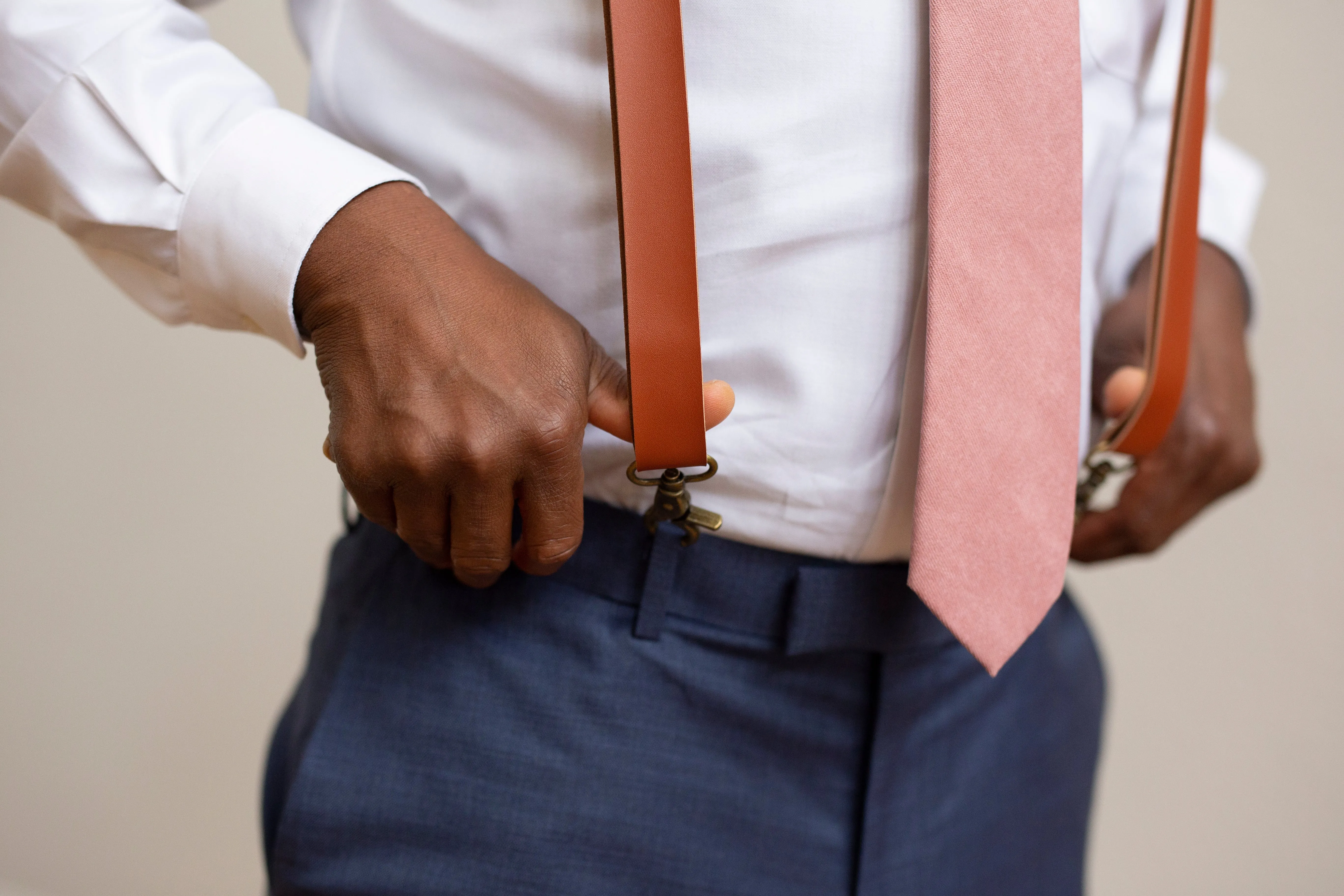 Dusty Mauve Skinny Silk Neck Tie