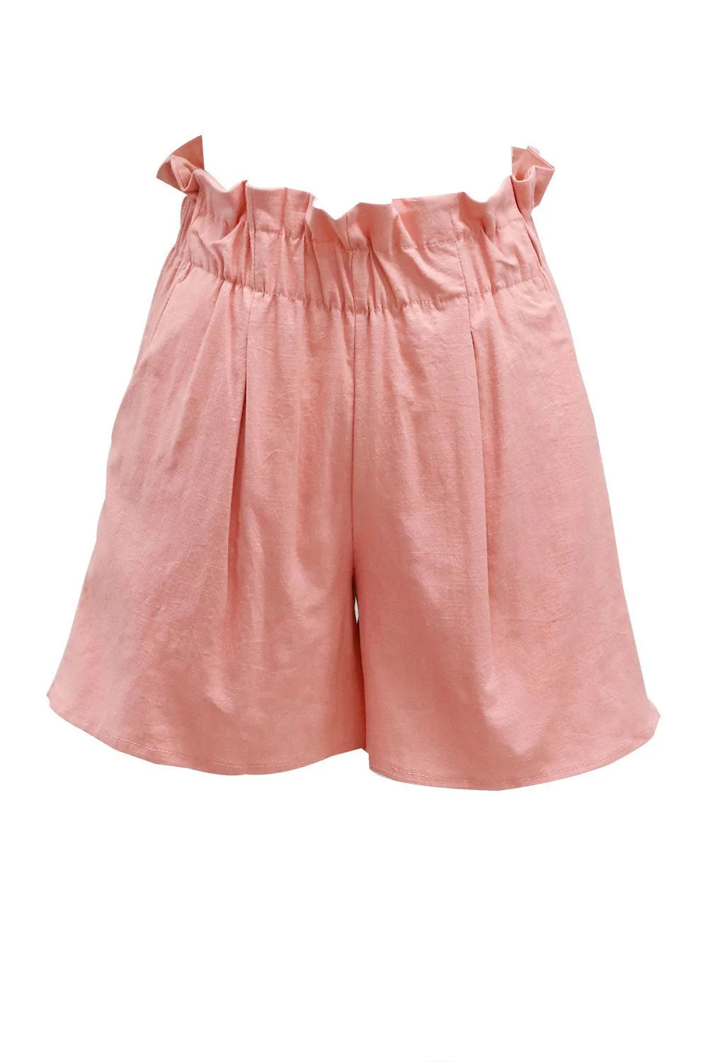 Elijah Linen Paperbag Waist Shorts