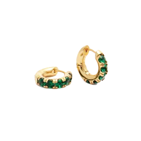 Emerald Hoops (Final Sale)