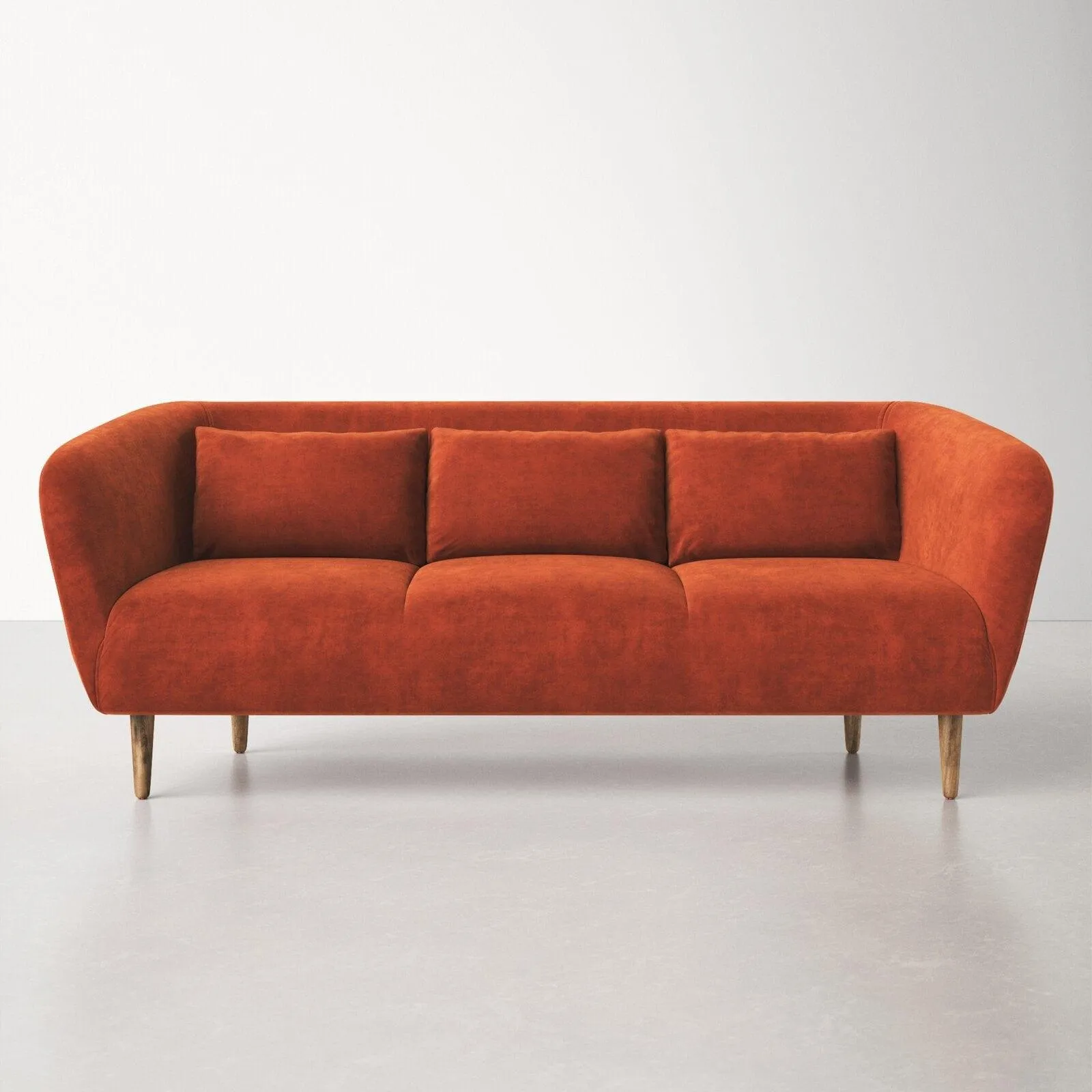 Fio Burnt Orange 3 Seater Sofa