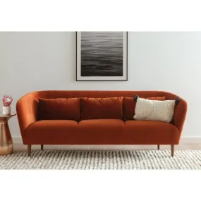 Fio Burnt Orange 3 Seater Sofa