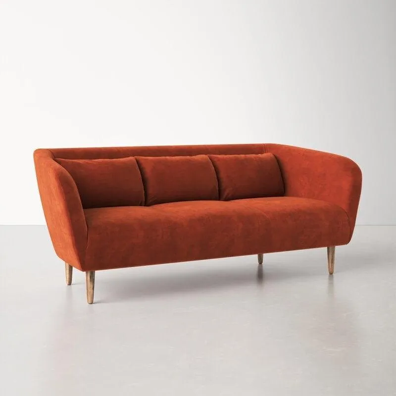 Fio Burnt Orange 3 Seater Sofa