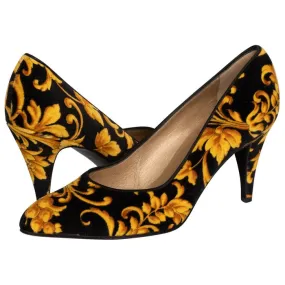 GIANNI VERSACE Rococo Baroque Pumps Heels, 1990s | Size US 8.5