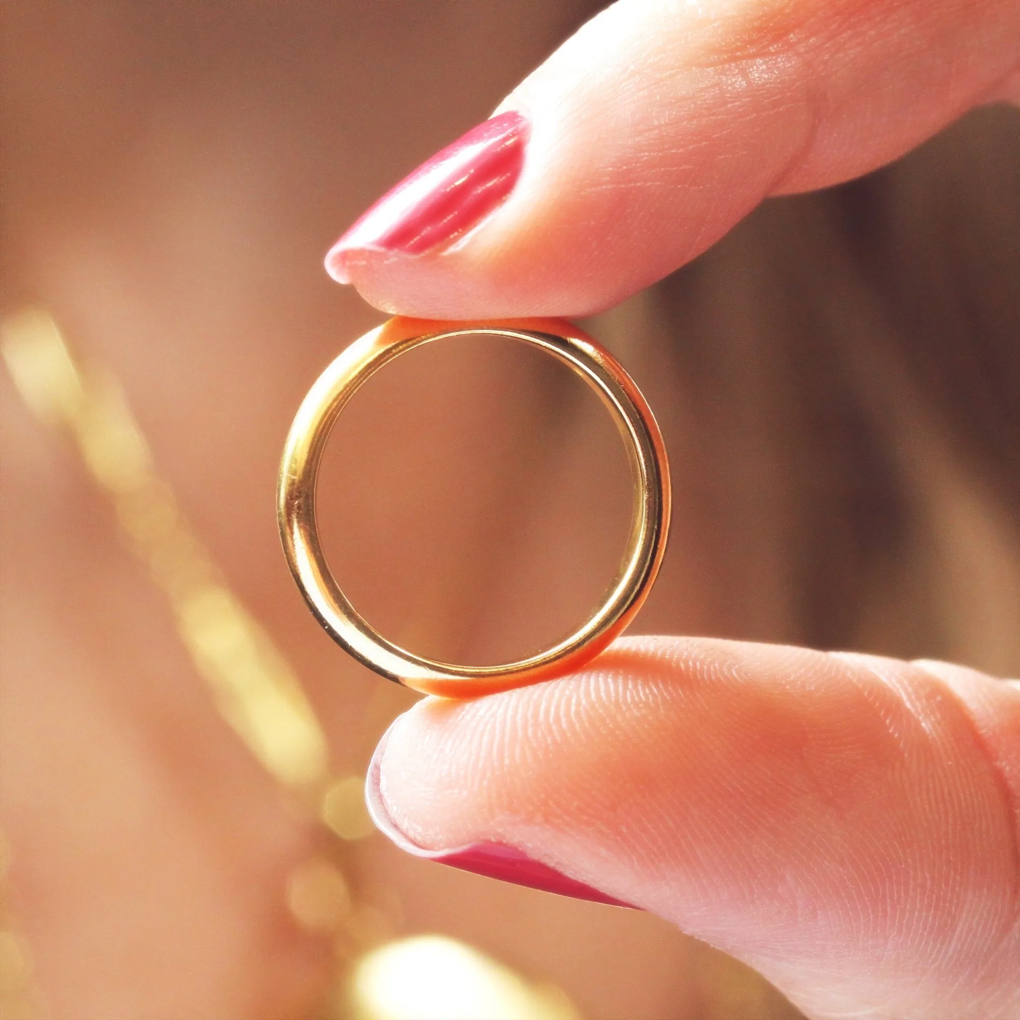 Gorgeous Date 1931 22ct Gold Wedding Band