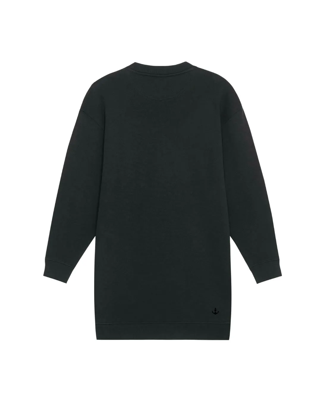 Heart Crewneck Dress - Black