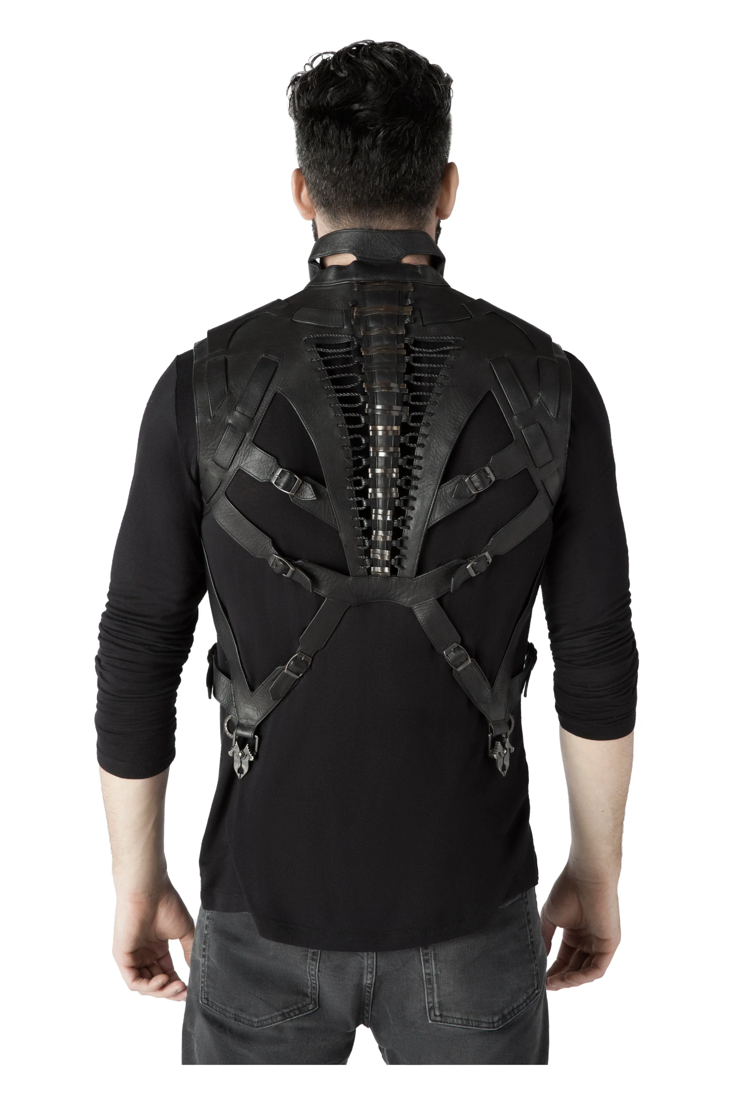 Isoptic Men's Leather Vest