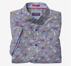 Johnston & Murphy - Printed Cotton Short-Sleeve Shirt