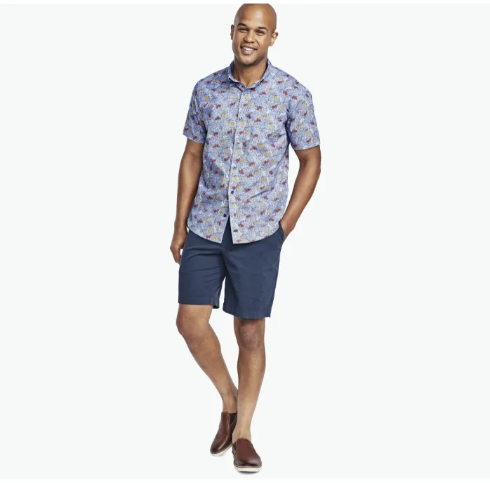 Johnston & Murphy - Printed Cotton Short-Sleeve Shirt