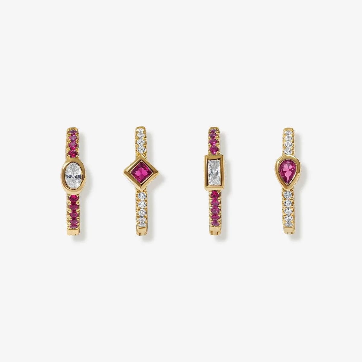 Karon ruby earring set