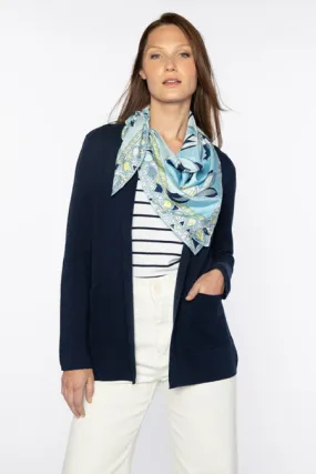 Kinross Cashmere Mod Floral Square Scarf