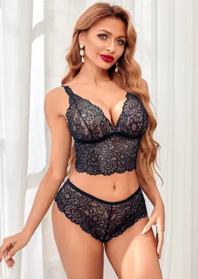 Lace Bra and Panty Set