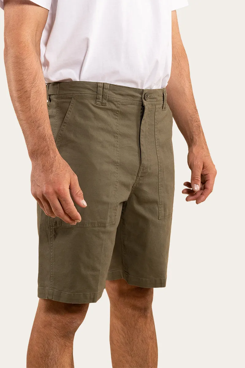 Lancaster Mens Cargo Short - Dark Khaki